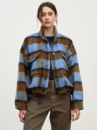 VELVET Aubrey plaid jacket