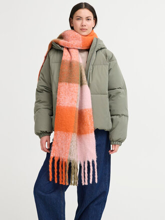ICHI Agge scarf tangerine tango