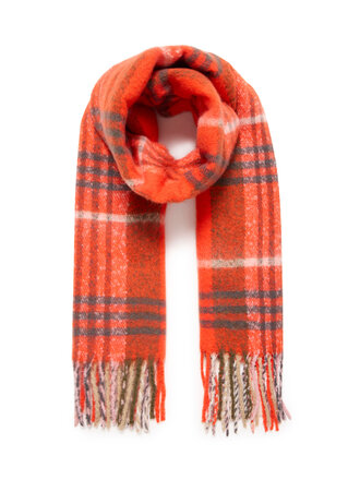 ICHI Elma scarf tangerine tango