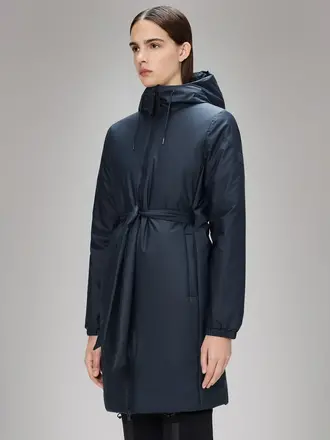 RAINS Lohja long insulated jacket navy