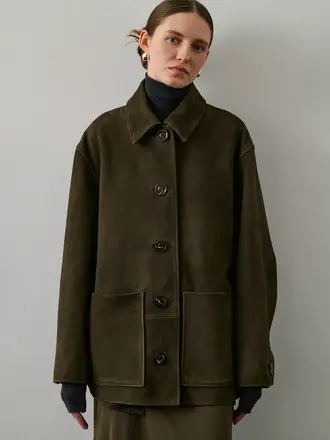 SOEUR Vincenzo suede coat
