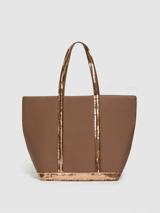 VANESSA BRUNO Cabas L zippe muscade