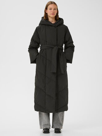 INWEAR Yaz long coat black