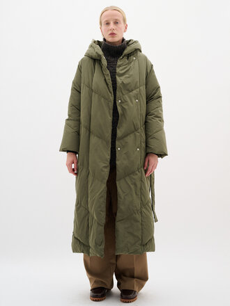 INWEAR Yaz long coat ivy green