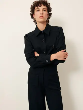 SESSÙN Theodore chemise noir