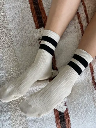 LE BON SHOPPE Chaussettes Her varsity cream
