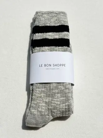 LE BON SHOPPE Cottage varsity socks ht grey