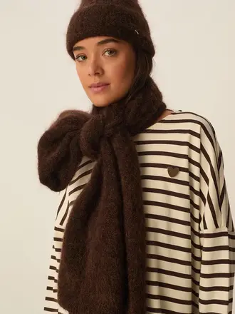 DES PETITS HAUTS Alouette scarf coffee