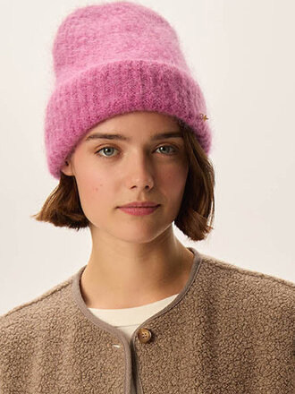 DES PETITS HAUTS Alan beanie framboise