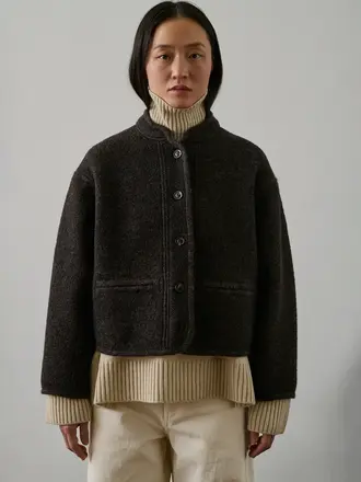 SOEUR Olympe coat marron chiné