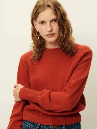 SESSÙN Baysilte pull red amarante