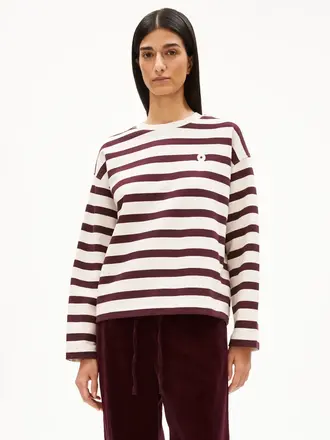 ARMED ANGELS Frankaa sweat undyed cranberry