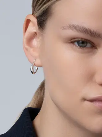 JENNYBIRD Mini Colette hoops silver