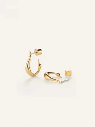 JENNYBIRD Mini Colette hoops gold