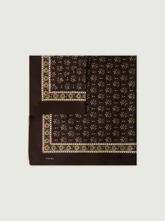 SOEUR Classic brown cardamom scarf