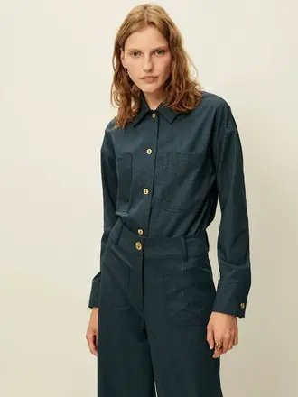 SESSÙN Notteri chemise bleue