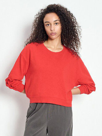 AMERICAN VINTAGE Sonoma ls t-shirt tomate vintage