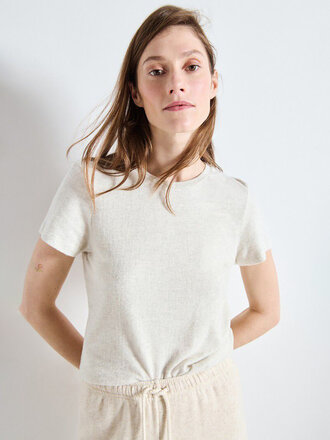 AMERICAN VINTAGE Ypa t-shirt gris chiné