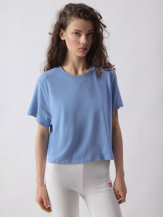 AMERICAN VINTAGE Ypa loose t-shirt blue