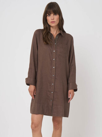 REPEAT Robe de lin mud