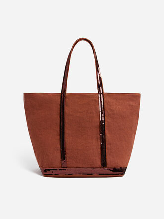 VANESSA BRUNO Cabas L zippe brique