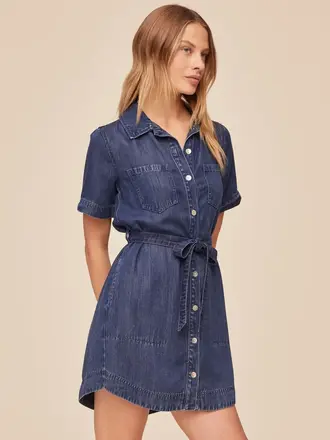 BELLA DAHL Horizon blue dress