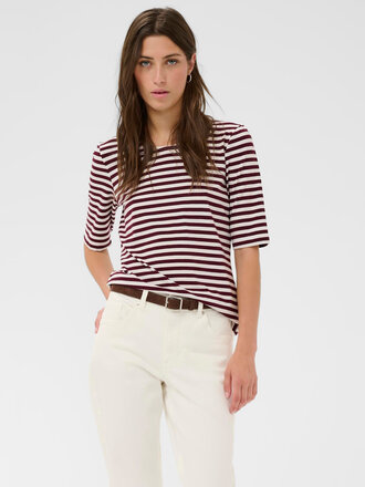 PART TWO Nemi t-shirt fig stripe