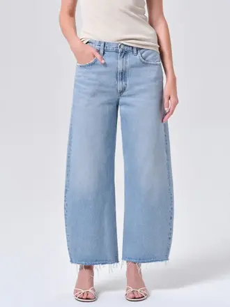 AGOLDE Low curve fray jean force