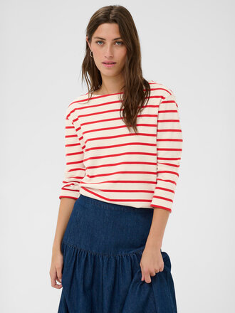 PART TWO Nela t-shirt Poppy red stripe