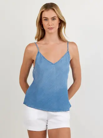 BELLA DAHL Cami indigo harbor