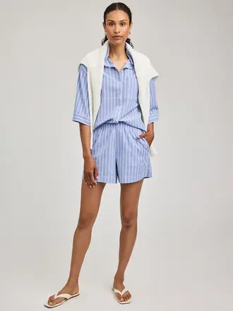 GENTLEFAWN Lima short ocean stripe