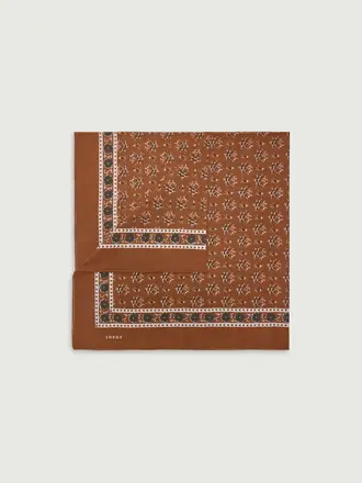 SOEUR Foulard classique caramel anthracite