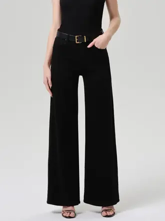 CITIZENS OF HUMANITY Lyra long wide jean plush black