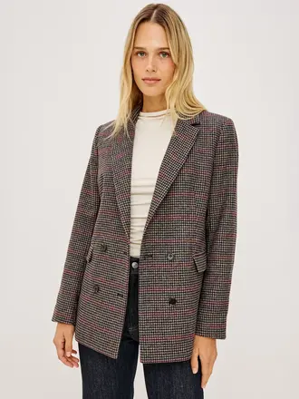 RAILS Jac blazer oxford plum