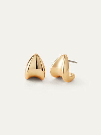 JENNYBIRD Mini paige puffs boucles d'oreilles gold