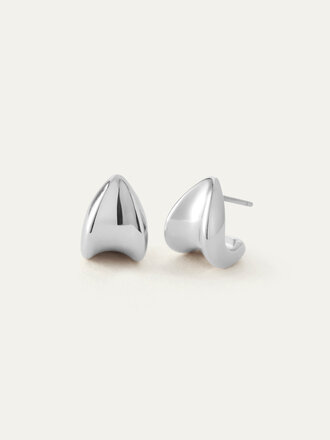 JENNYBIRD Mini paige puffs boucles d'oreilles silver
