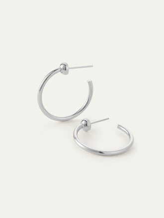 JENNYBIRD Mini icon hoops boucles d'oreilles silver