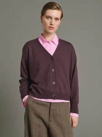 SOEUR Idem cardigan figue