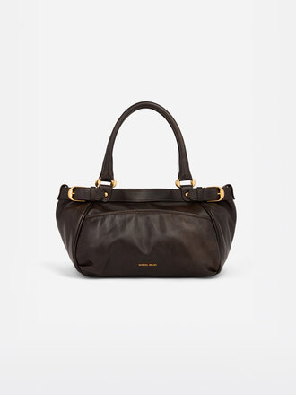 VANESSA BRUNO Small leather lune bag