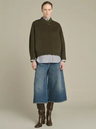 SOEUR Windsor coat kaki chine