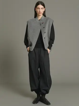 SOEUR Adeline wool vest gris clair