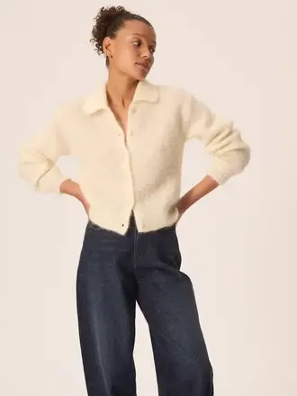 DES PETITS HAUTS Alpolo cardigan creme
