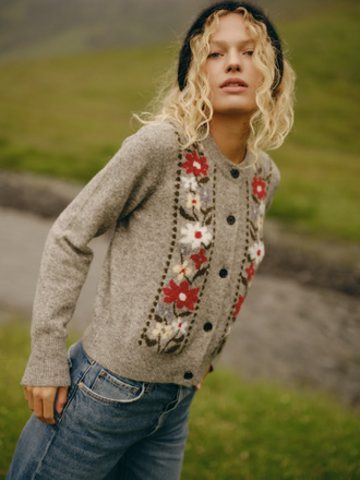 RAILS Millie cardigan grey flora