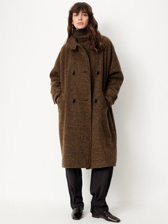 SESSÙN Bleechecks long coat