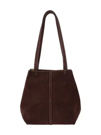 VANESSA BRUNO Small cabas tote bag chocolat