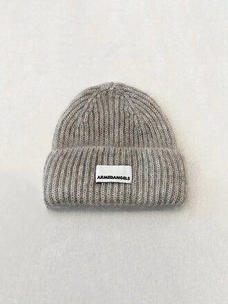 ARMED ANGELS Bonnet tricot honey