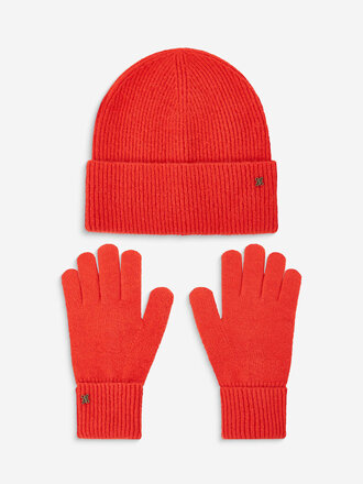GRACE & MILA Anicet bonnet & gants sanguine