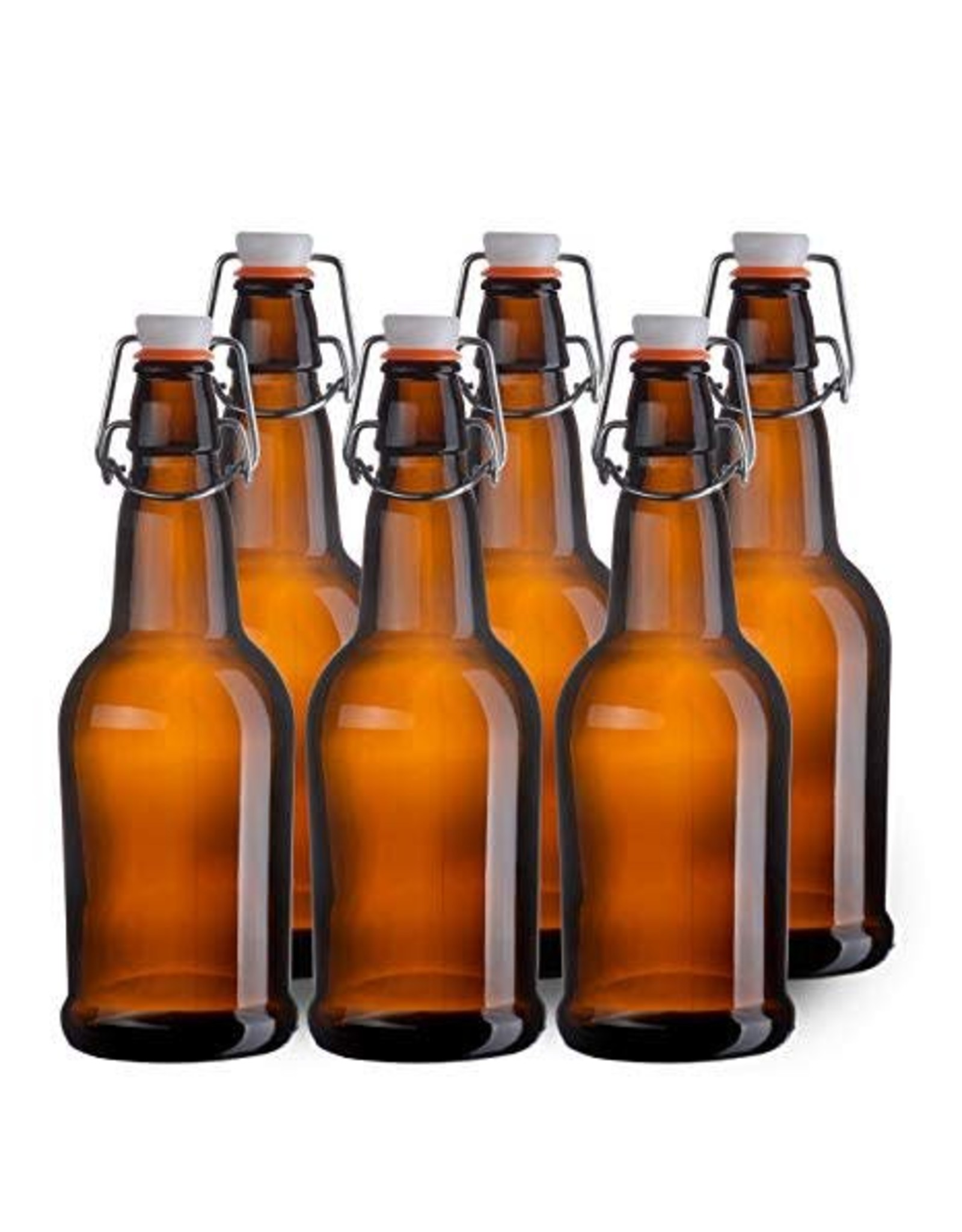 EZ Cap 16oz Amber Bottle Case (12) - Brewer's Haven
