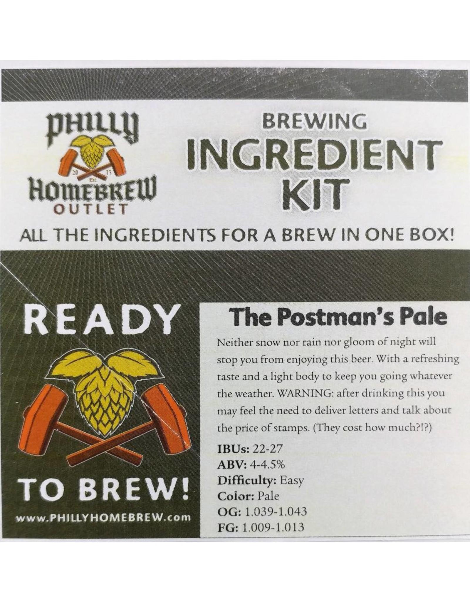 PHO PHO Postman's Pale ale (Extract Kit)
