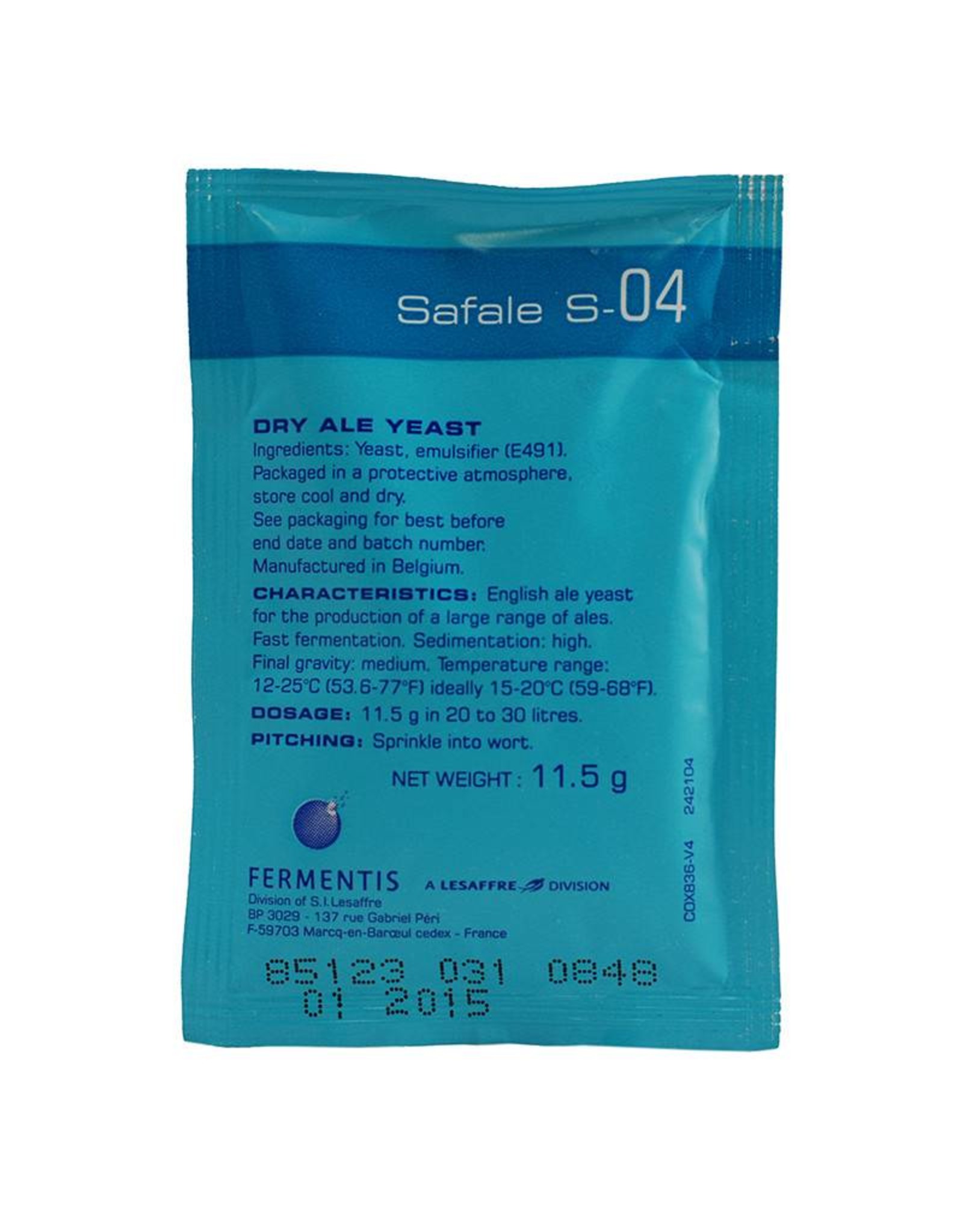 Safale S-04 Brewing Yeast
